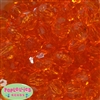 20mm Clear Orange Facet Bubblegum Beads