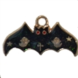 Small enamel bat charm