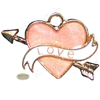 Small Enamel Heart Charm