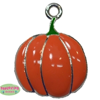 Small Enamel Pumpkin Charm