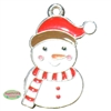 Small enamel snowman charm