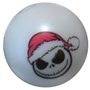 20mm Christmas Nightmare Zombie Print on a White Matte Bead