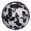 20mm Cow Print Pearl Bubblegum Beads