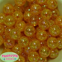 20mm Gold Crackle Bubblegum Bead