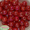 20mm Red Crackle Bubblegum Bead