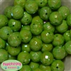 20mm Green Disco Ball Bubblegum Beads Bulk
