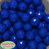 20mm Royal Blue Disco Ball Bubblegum Beads