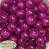 20mm Berry Frost Acrylic Bubblegum Beads Bulk