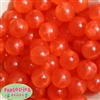 20mm Orange Frost Acrylic Bubblegum Beads