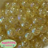 20mm Gold Glitter  Bubblegum Beads