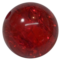 20mm Clear Red Glitter Acrylic Bubblegum Beads