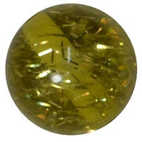 20mm Yellow Clear Glitter Acrylic Bubblegum Beads