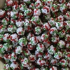 12mm Christmas Confetti Rhinestone Bubblegum Beads