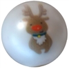 20mm Rudolph the Red Nosed Reindeer Print Bubblegum Beads