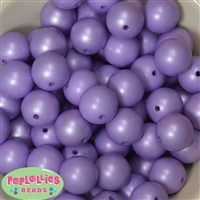 20mm Matte Lavender Acrylic Pearl Bubblegum Beads