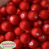 20mm Red Matte Acrylic Bubblegum Beads Bulk