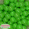 20mm Neon Lime Green Miracle AB Acrylic Bubblegum Beads Bulk
