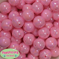 20mm Pink Miracle AB Acrylic Bubblegum Beads