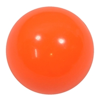 20mm Neon Orange Jelly Style Acrylic Bubblegum Beads