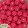 20mm Neon Pink Jelly Style Acrylic Bubblegum Beads