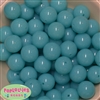 20mm Neon Sky Blue Jelly Style Acrylic Bubblegum Beads Bulk