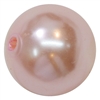 20mm Baby Pink Faux Pearl Acrylic Bubblegum Beads