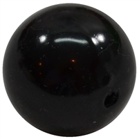 20mm Black Faux Pearl Acrylic Bubblegum Beads