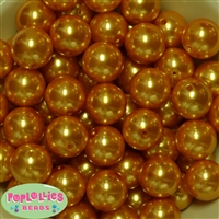 20mm Gold Pearl Beads 20pc