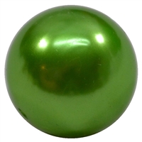 20mm Lime Green Faux Acrylic Pearl Bubblegum Beads