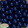 20mm Royal Blue Faux Acrylic Pearl Bubblegum Beads Bulk