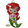 Mermaid Ariel Inspired Enamel Pendant