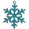 Enamel Snowflake Pendant 35mm x 35mm