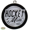 Hockey Mom Enamel Pendant 49mm x 26mm