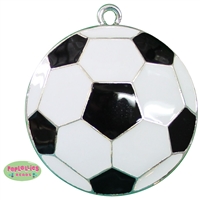 Enamel Soccer Ball Pendant 35mm x 35mm