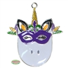 Mardi Gras Unicorn Enamel Pendant