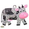 Friendly Cow Rhinestone Pendant