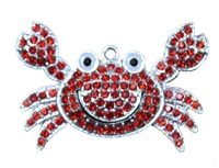 Cute Little Crab Rhinestone Pendant