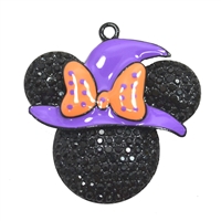 Fall Halloween Minnie Rhinestone Pendant