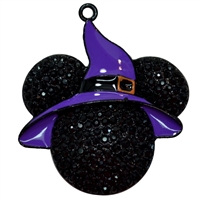 Rhinestone Halloween Mickey Pendant