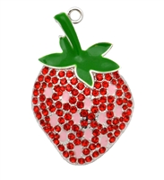 Strawberry Rhinestone Pendant