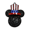 Patriotic Mickey Mouse Rhinestone Pendant