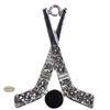 Hockey Ribbon Rhinestone Pendant