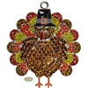 Thanksgiving Turkey Rhinestone Pendant