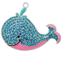 Whale Rhinestone Pendant