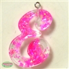 Handmade Monogram Resin E Pendant