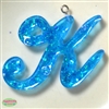 Handmade Monogram Resin K Pendant