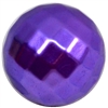 20mm Purple Facet Acrylic Pearl Bubblegum Beads