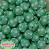 20mm Mint Polka Dot Bubblegum Beads Bulk