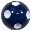 20mm Navy Blue Polka Dot Bubblegum Beads