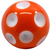 20mm Orange Polka Dot Bubblegum Beads